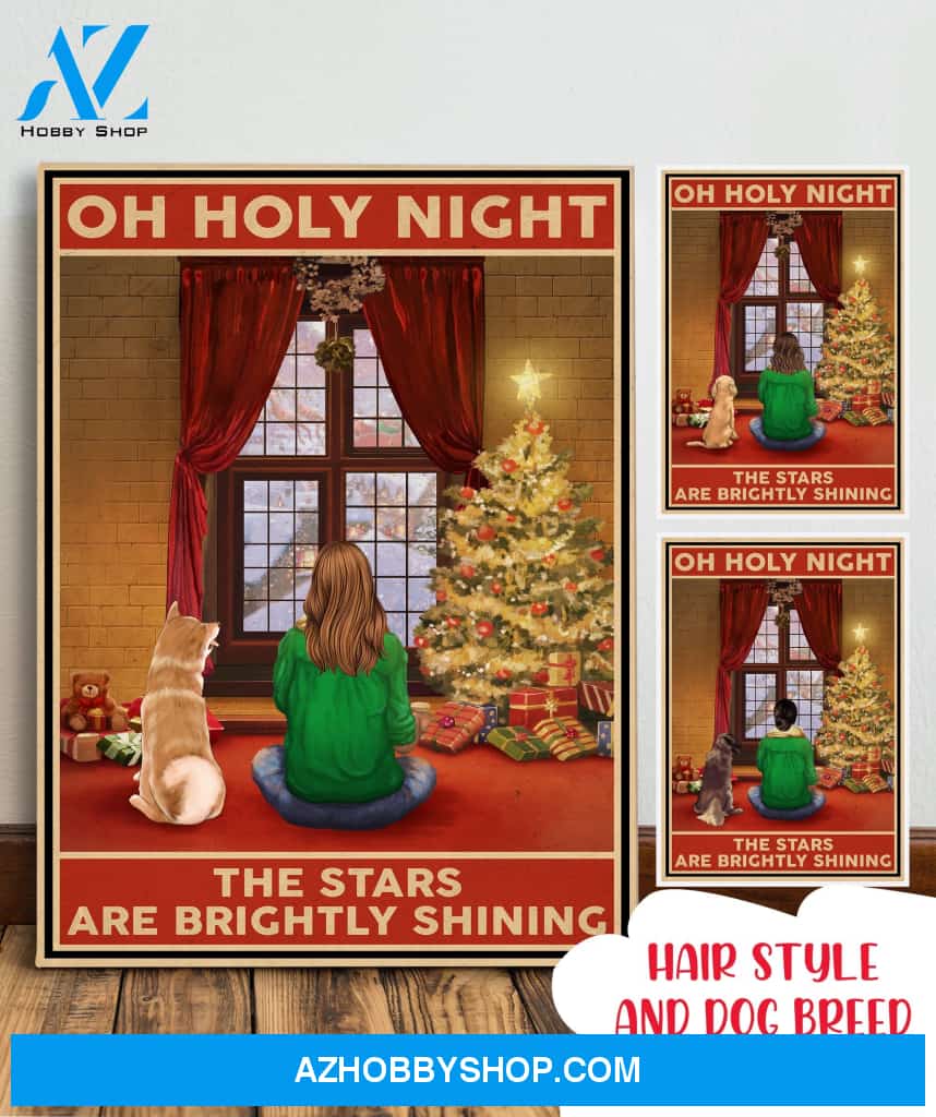 A Holy Night - Personalized Custom Canvas - Christmas Gifts