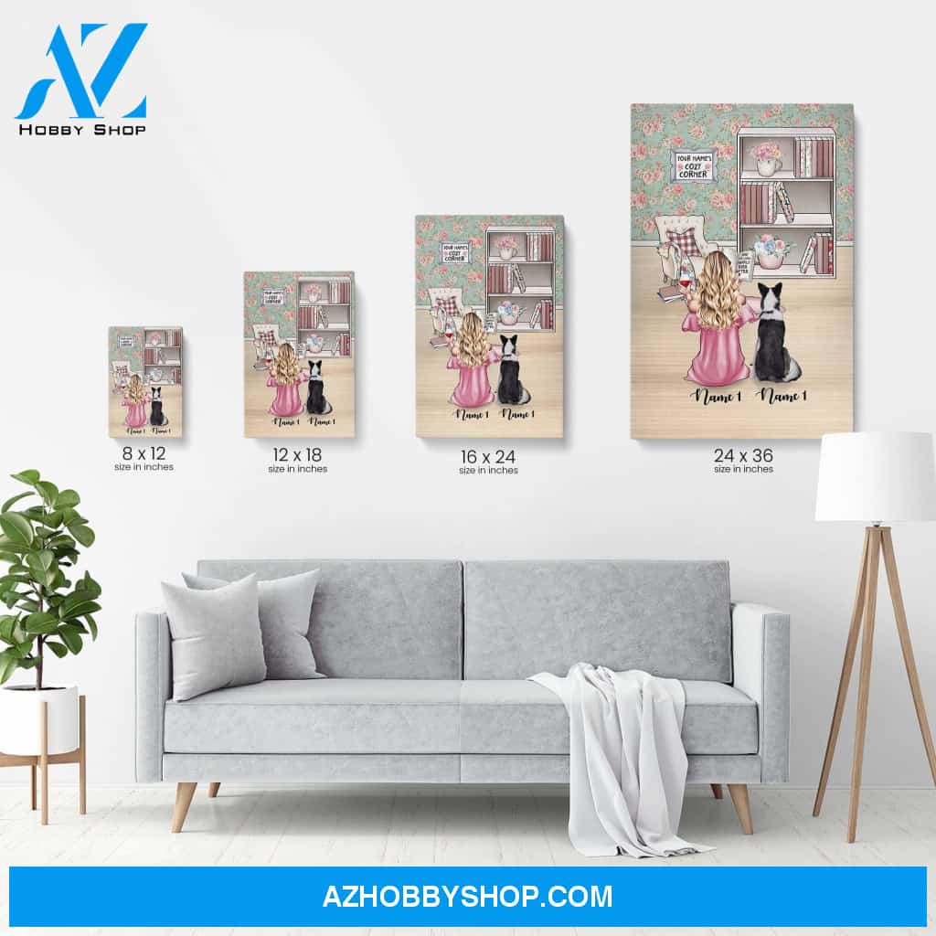 And She Lived Happily Ever After With Her Dog Poster & Canvas