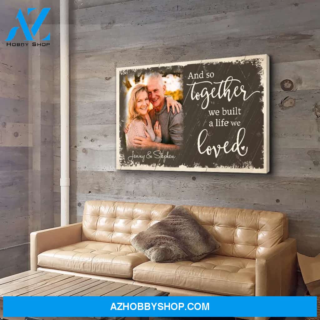 And So Together - Personalized Custom Photo Canvas