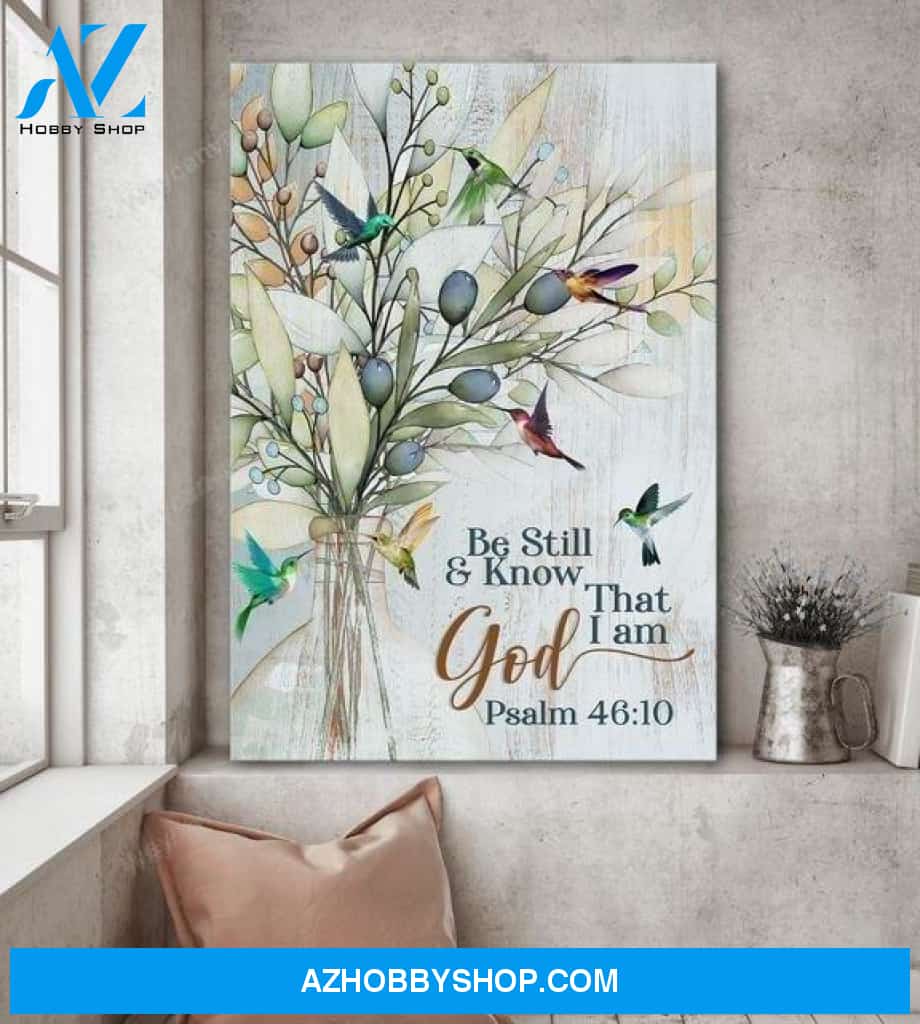 Be still and know that I am God - Jesus Portrait Canvas Prints - Wall Art