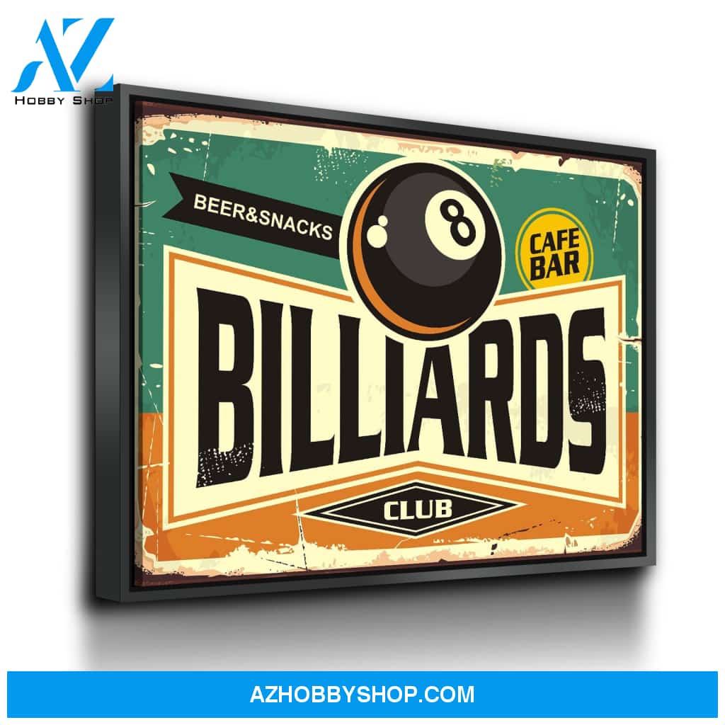 Billiards Sign