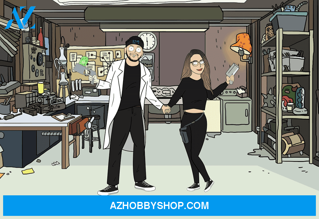 Custom Cartoon Portrait Landscape Canvas, Personalized Anniversary Family Gifts