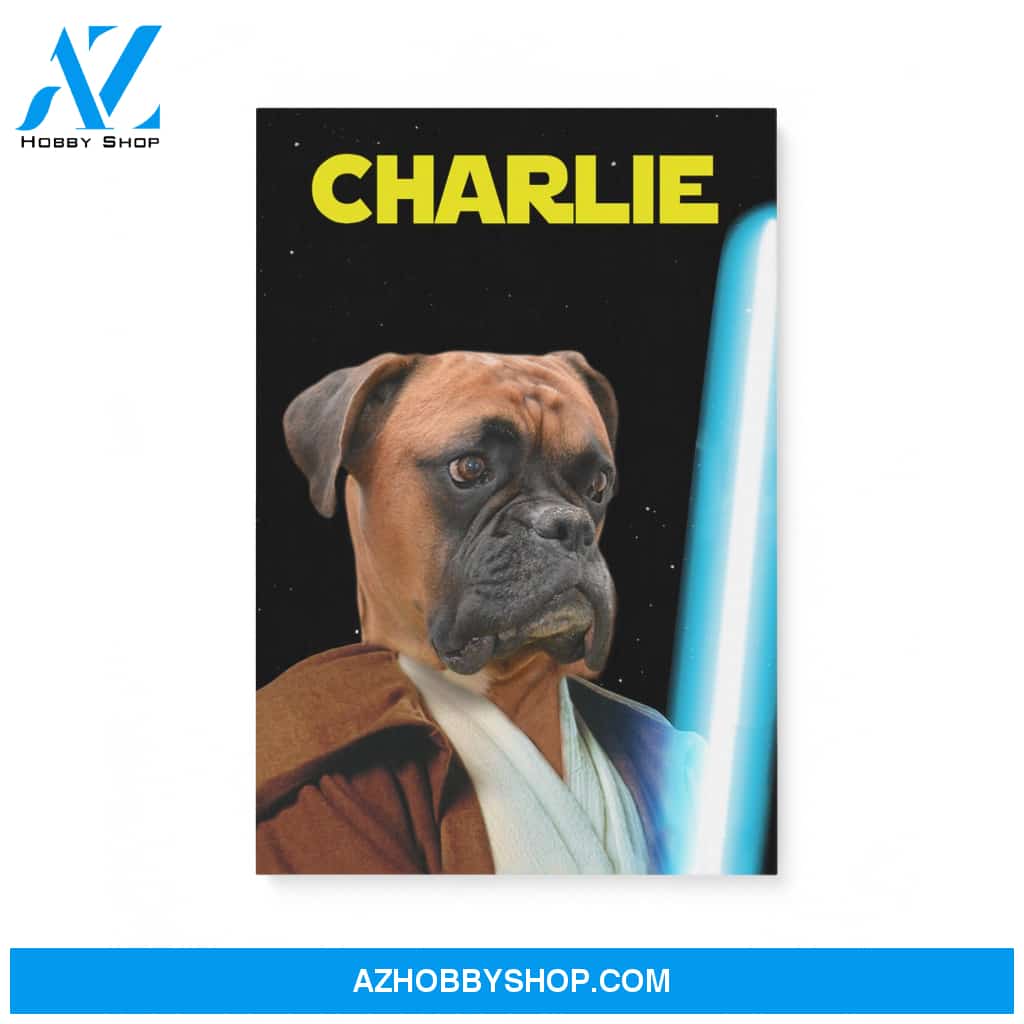 Custom Pet Portrait, The Energy Sword Canvas Prints