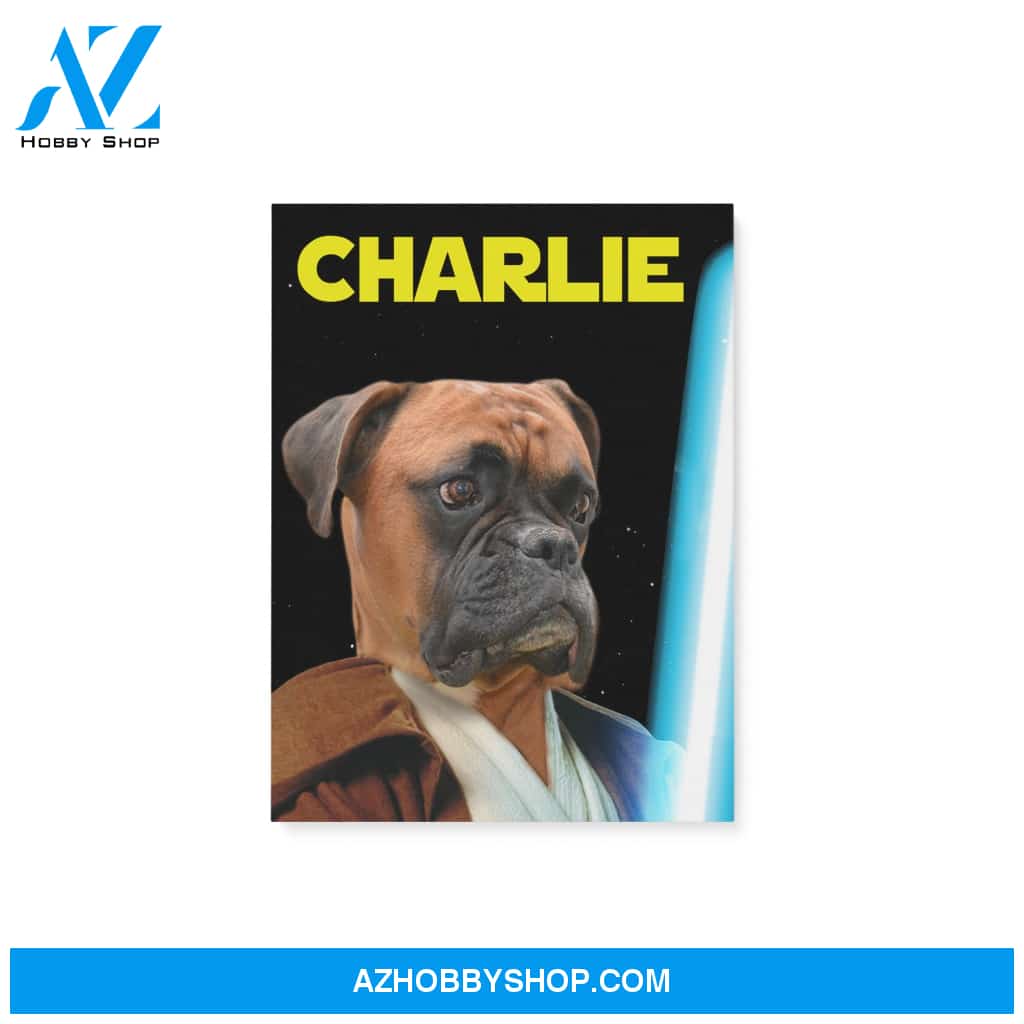 Custom Pet Portrait, The Energy Sword Canvas Prints