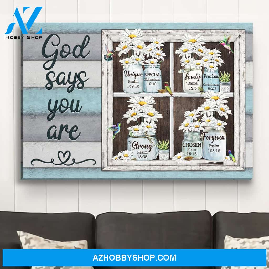 Daisy - God Says You Are - Premium Matte Canvas