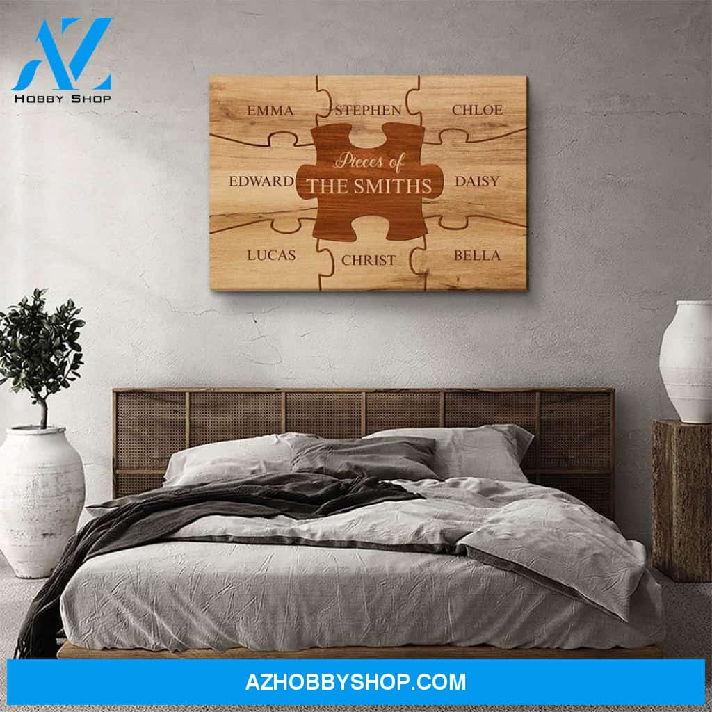 Family Pieces - Personalized Custom Name Canvas