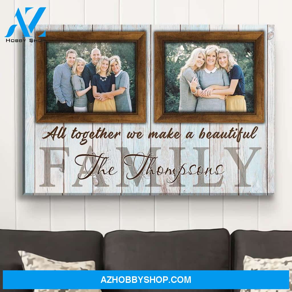Family Together - Personalized Custom Photo Canvas
