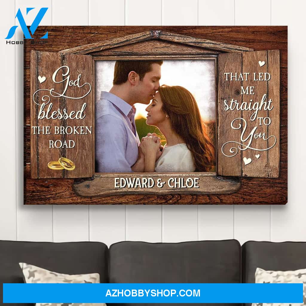 God Blessed - Personalized Custom Photo Canvas