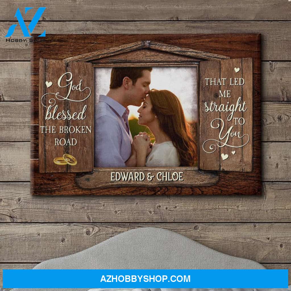 God Blessed - Personalized Custom Photo Canvas