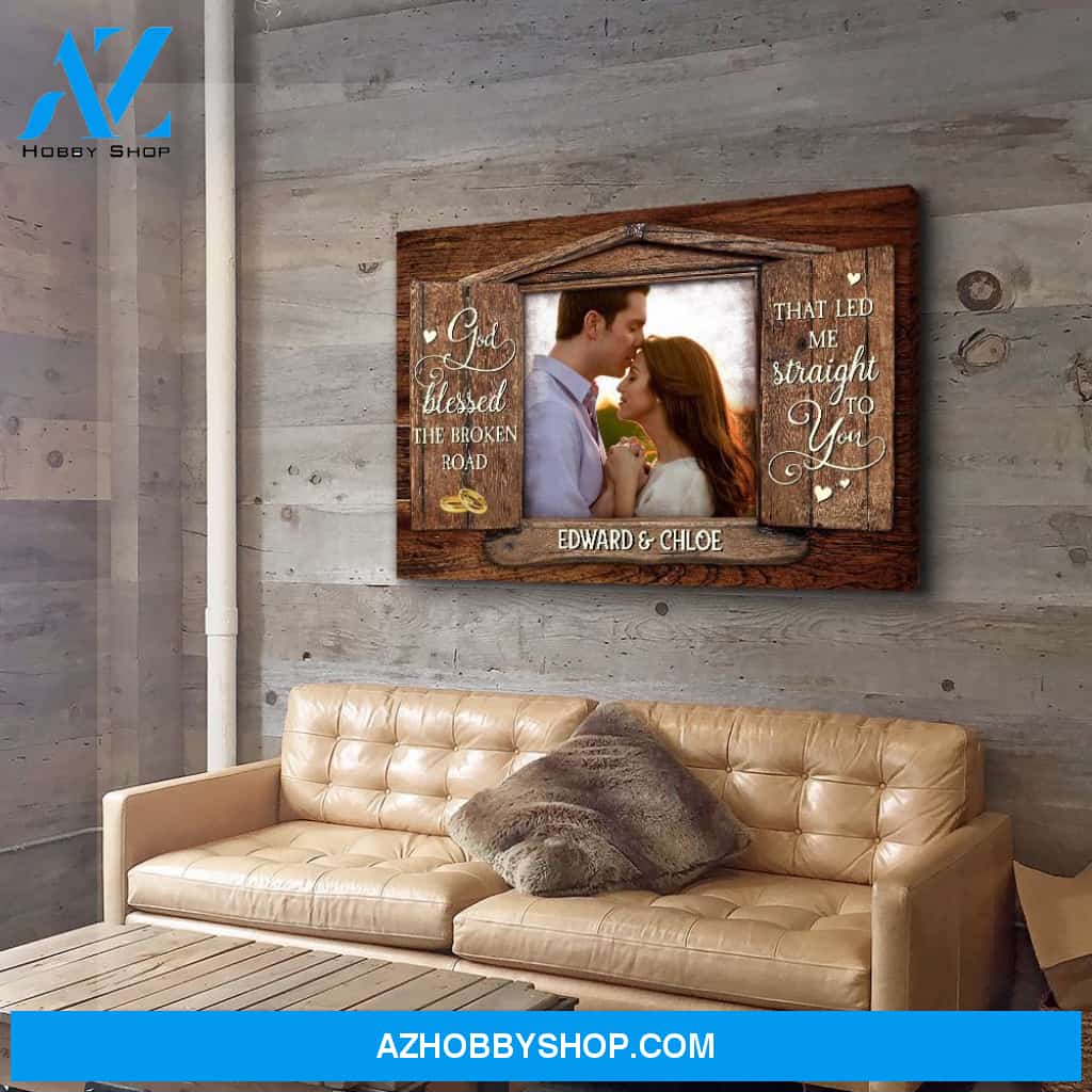 God Blessed - Personalized Custom Photo Canvas