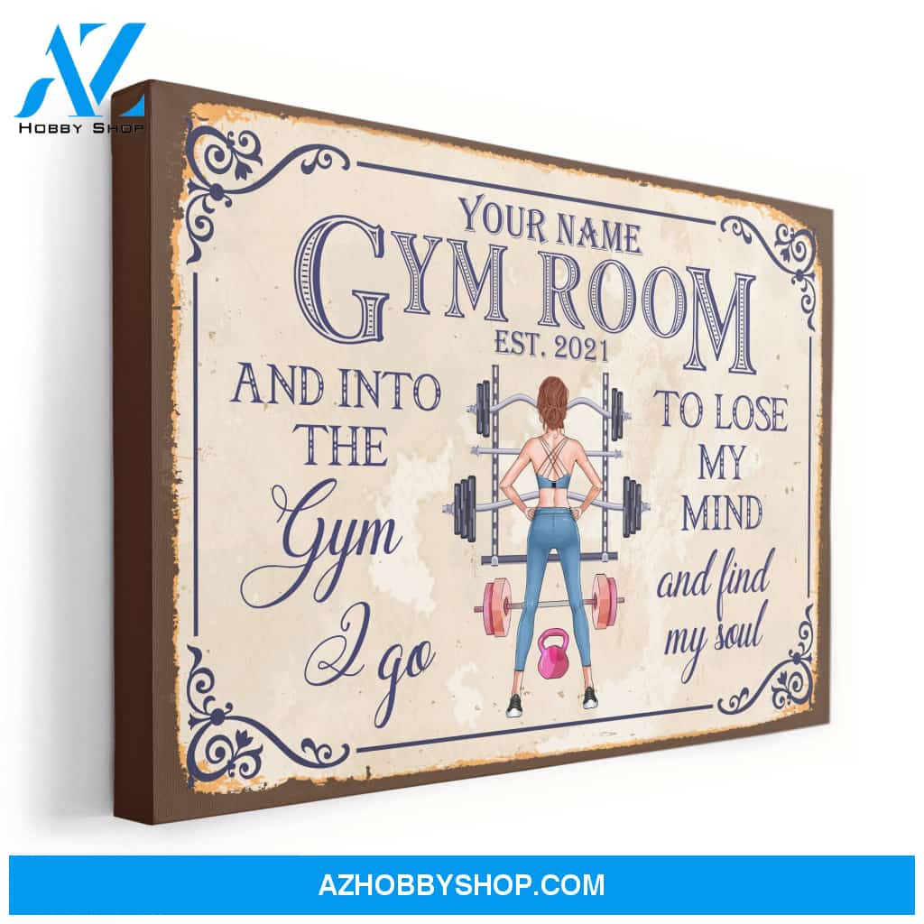 Gym Room - Personalized Poster/Canvas - Gift For Fitness Lovers
