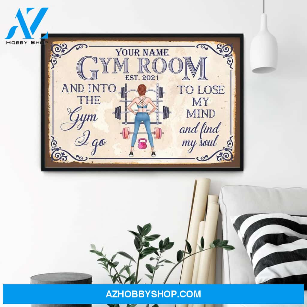 Gym Room - Personalized Poster/Canvas - Gift For Fitness Lovers