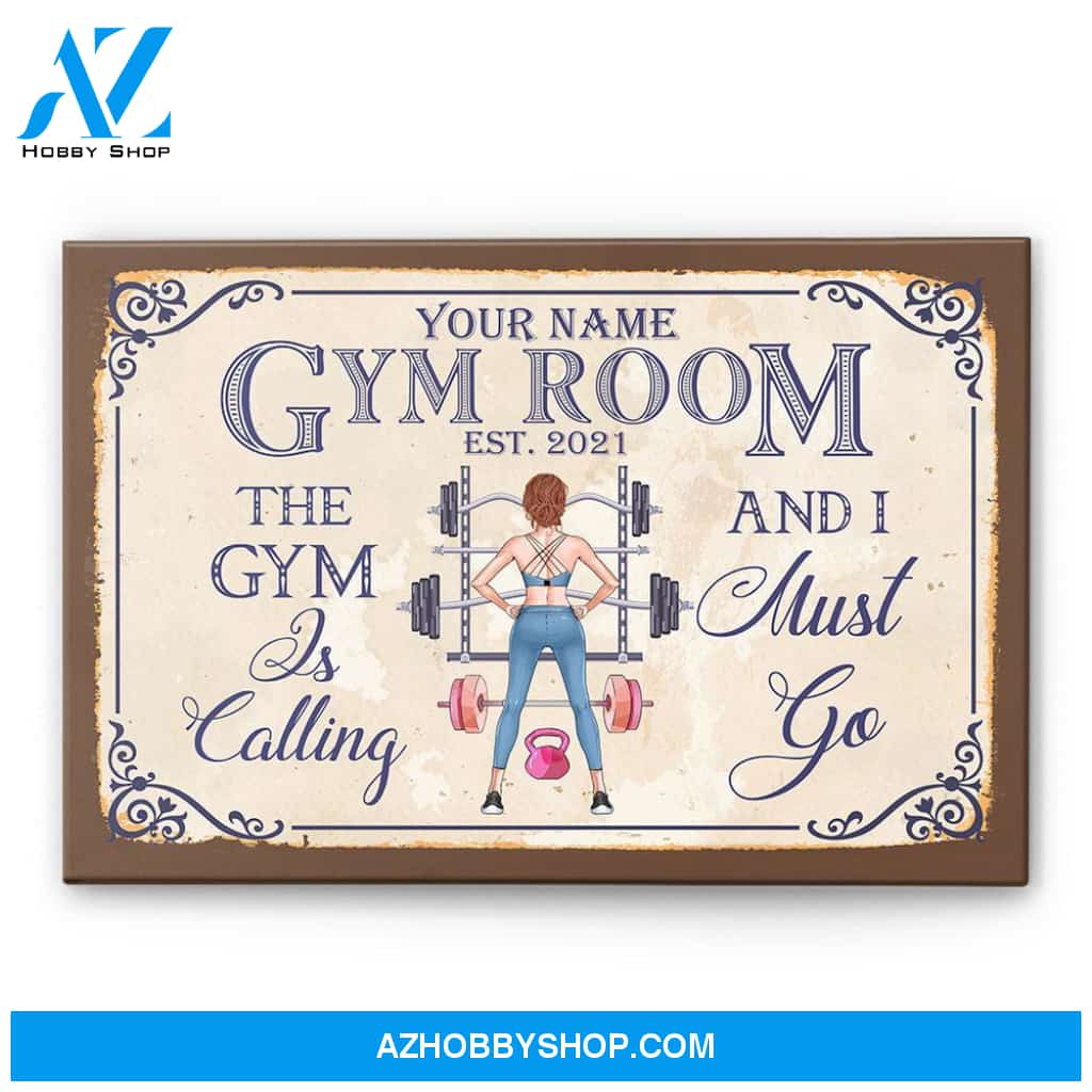 Gym Room - Personalized Poster/Canvas - Gift For Fitness Lovers