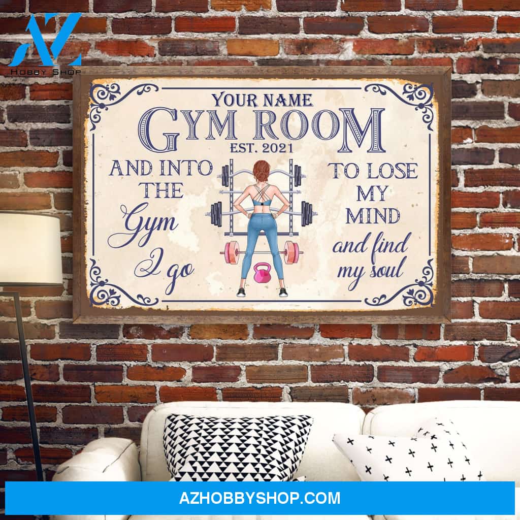 Gym Room - Personalized Poster/Canvas - Gift For Fitness Lovers