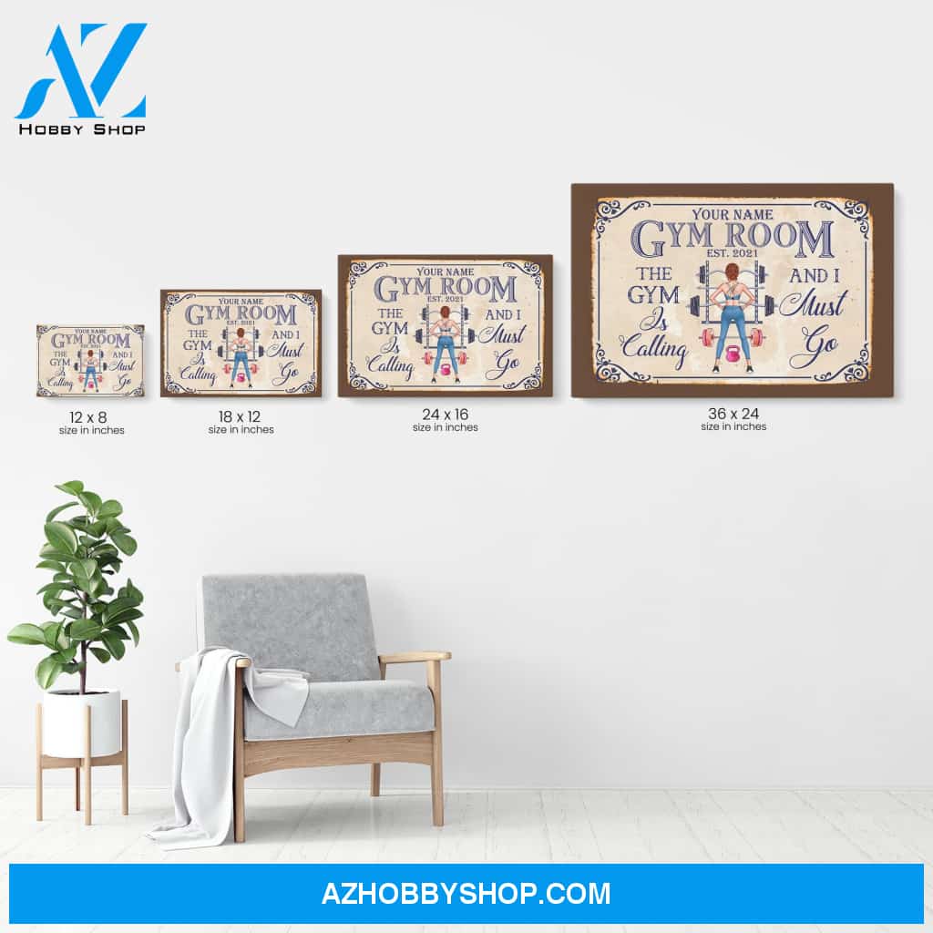 Gym Room - Personalized Poster/Canvas - Gift For Fitness Lovers