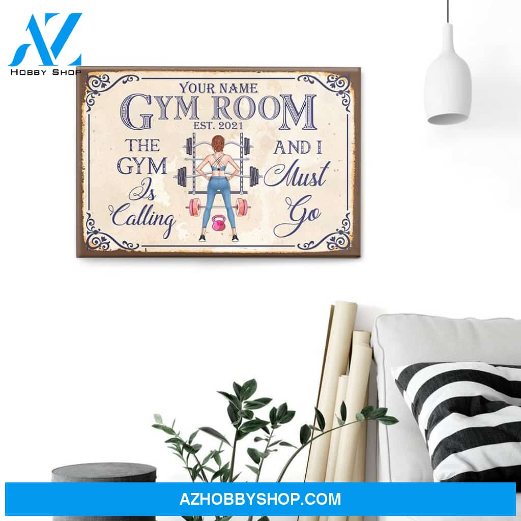 Gym Room - Personalized Poster/Canvas - Gift For Fitness Lovers