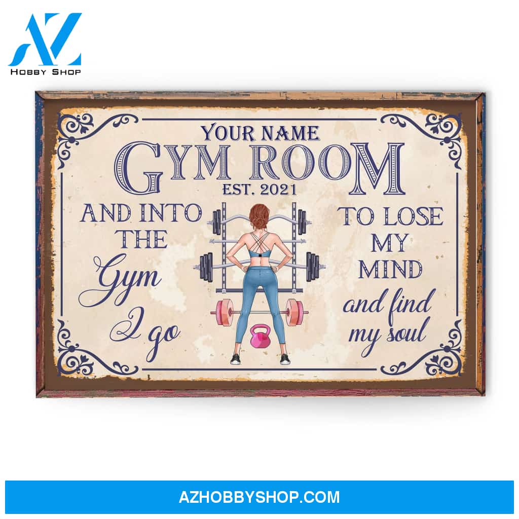 Gym Room - Personalized Poster/Canvas - Gift For Fitness Lovers