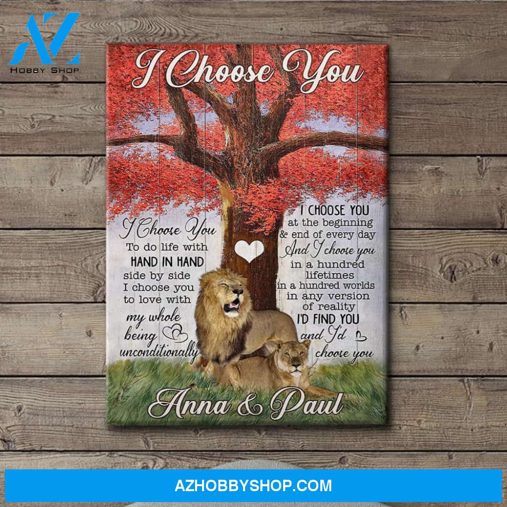 Hand In Hand - Personalized Custom Name Canvas