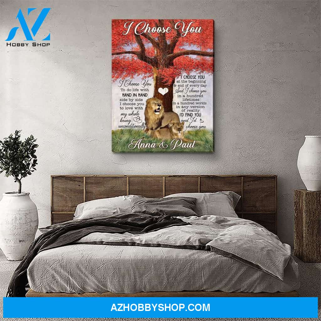 Hand In Hand - Personalized Custom Name Canvas