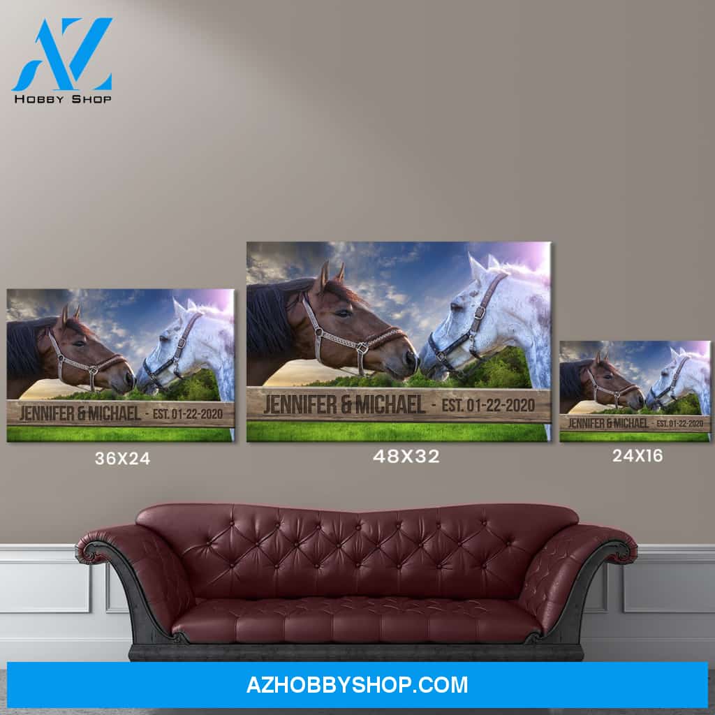 Horse Fence Names Premium Canvas
