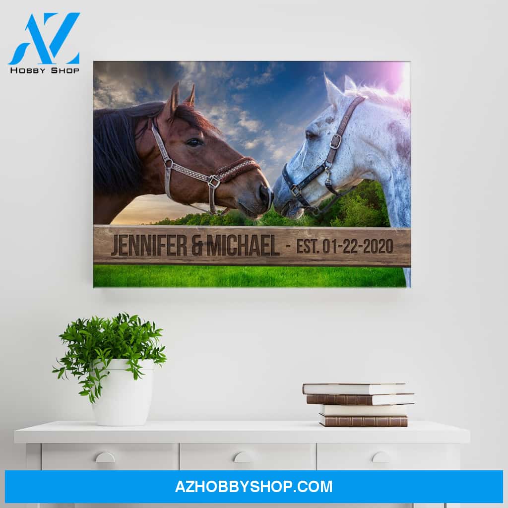Horse Fence Names Premium Canvas