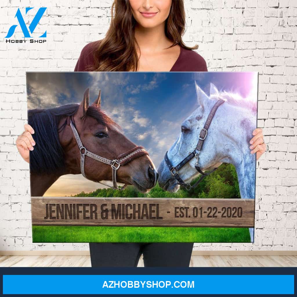 Horse Fence Names Premium Canvas
