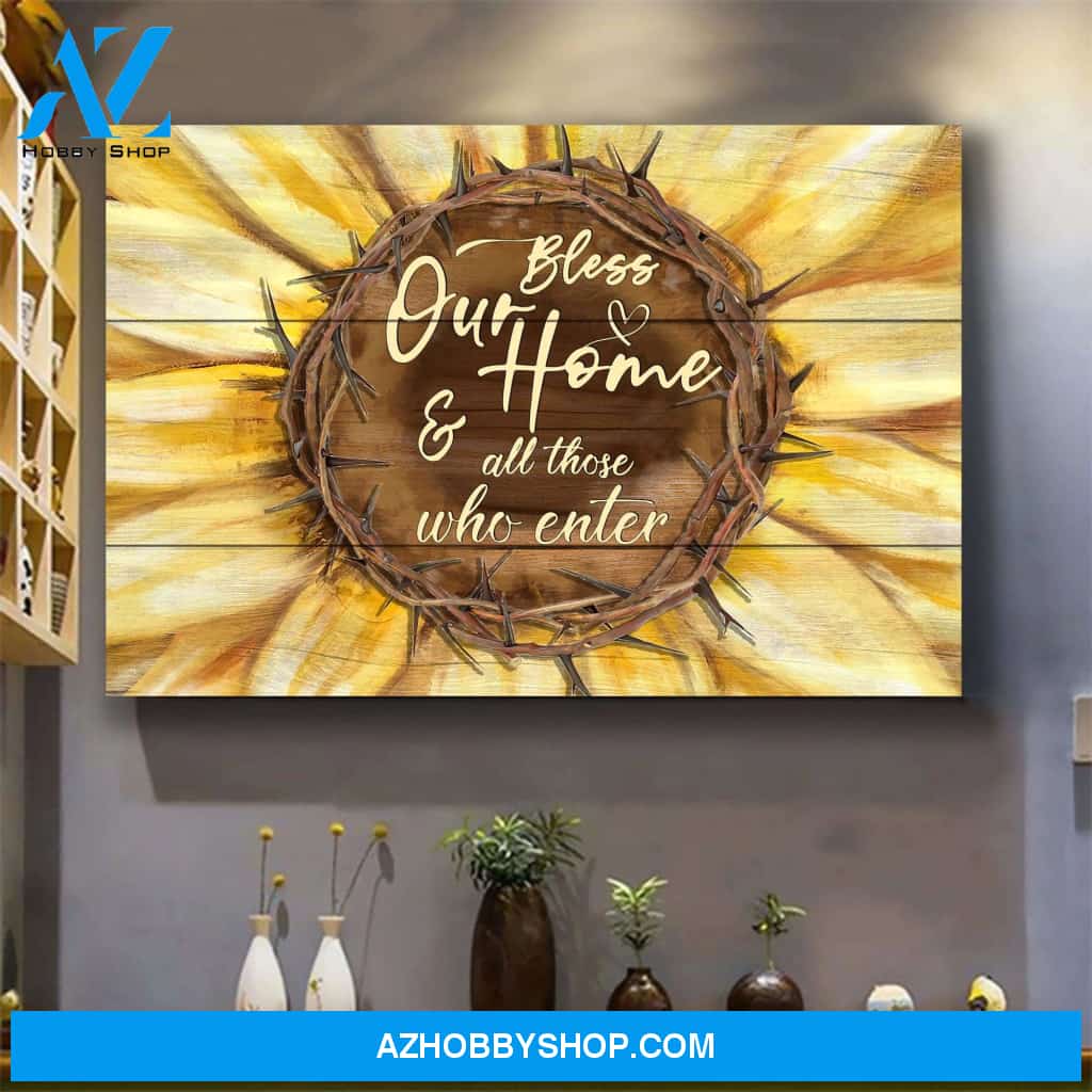 Jesus - Sunflower - God says you are- Landscape Canvas Prints - Wall Art
