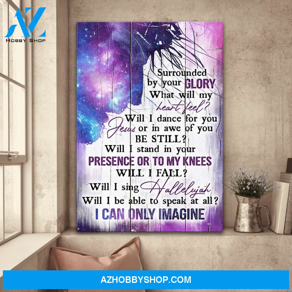 Jesus - The beautiful galaxy - I can only Imagine - Portrait Canvas Prints - Wall Art