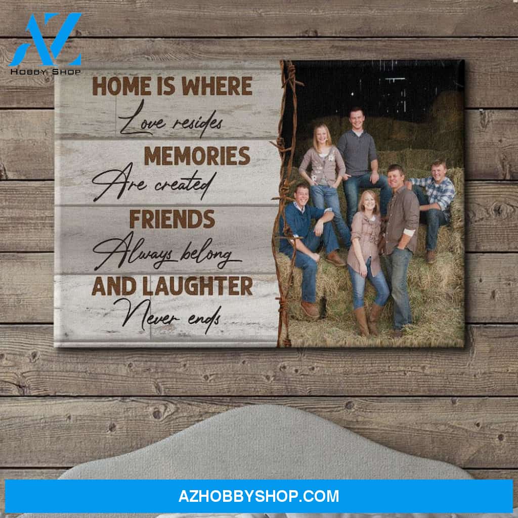 Laughter Never Ends - Personalized Custom Photo Canvas