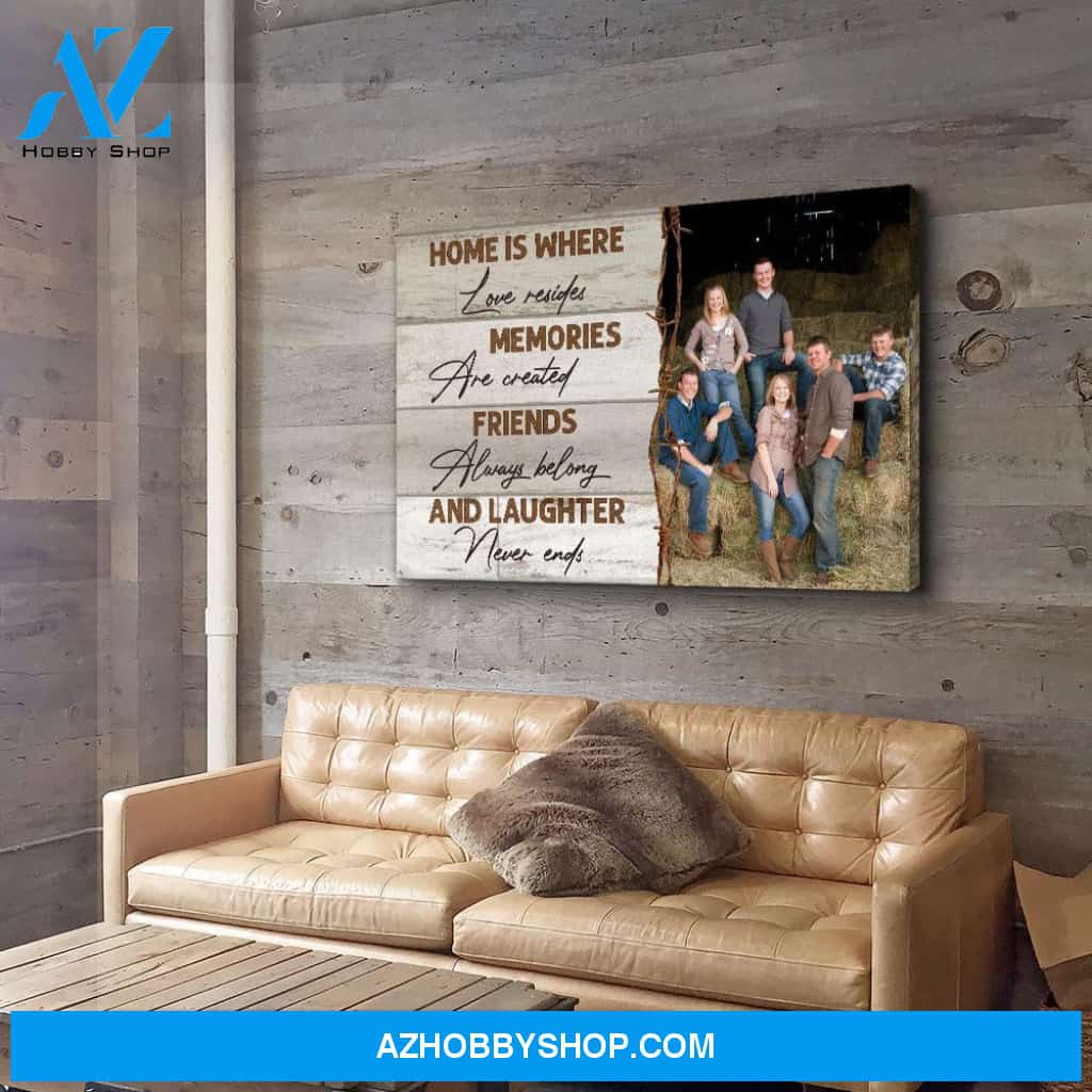 Laughter Never Ends - Personalized Custom Photo Canvas