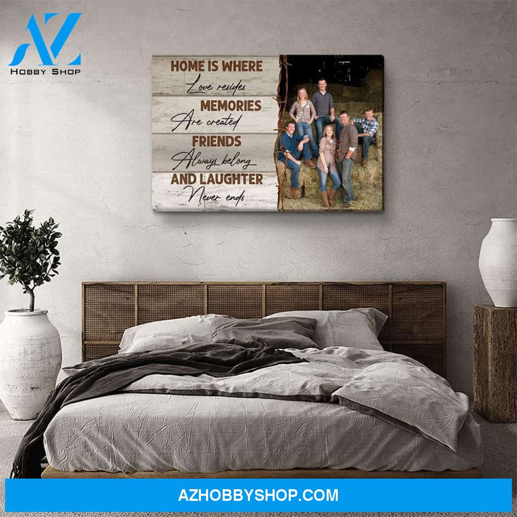 Laughter Never Ends - Personalized Custom Photo Canvas
