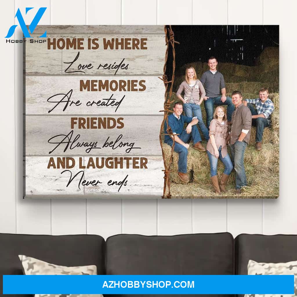 Laughter Never Ends - Personalized Custom Photo Canvas