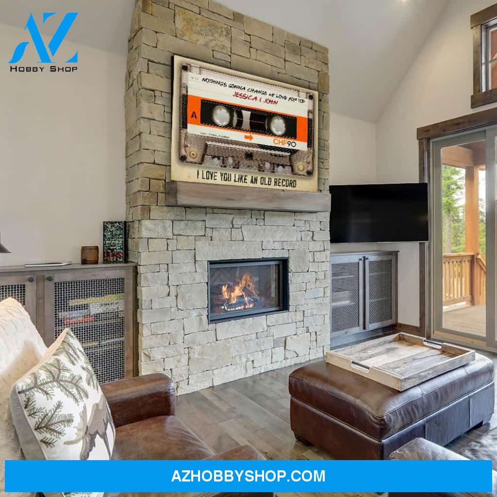 Like An Old Record - Personalized Custom Name Canvas