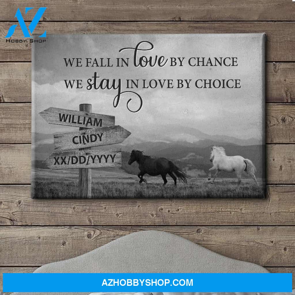 Love By Chance - Personalized Custom Name Canvas