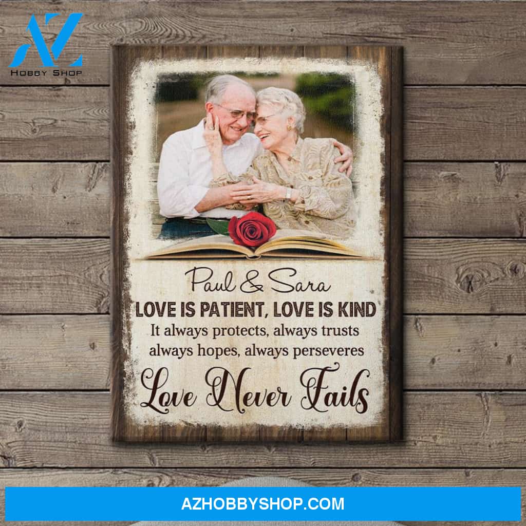 Love Never Fails - Personalized Custom Photo Canvas