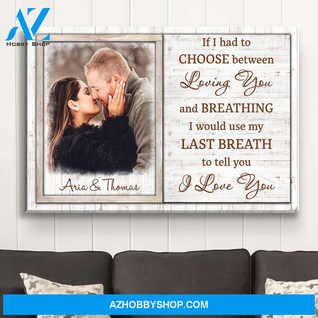 Loving You - Personalized Custom Photo Canvas