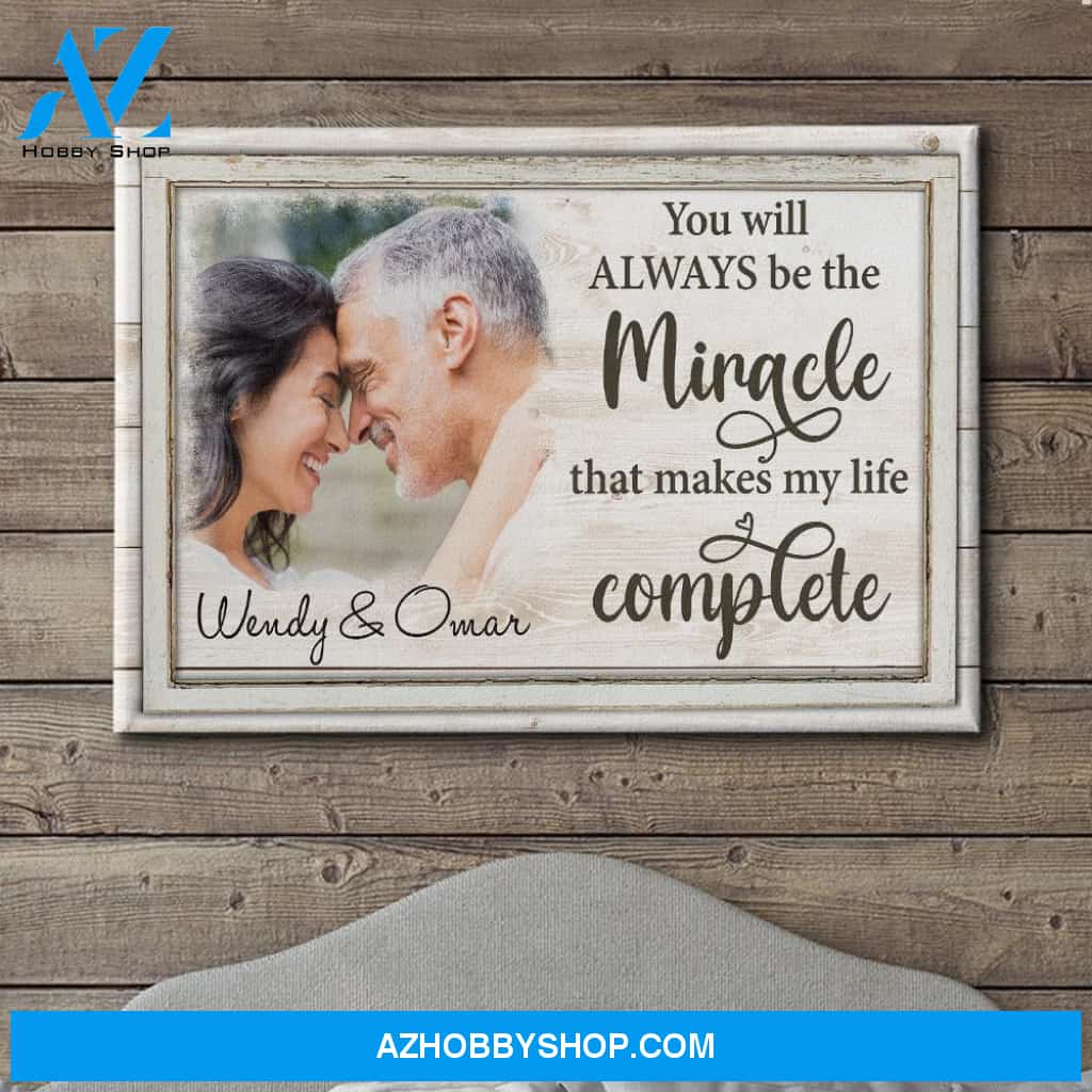 Makes My Life Complete - Personalized Custom Photo Canvas