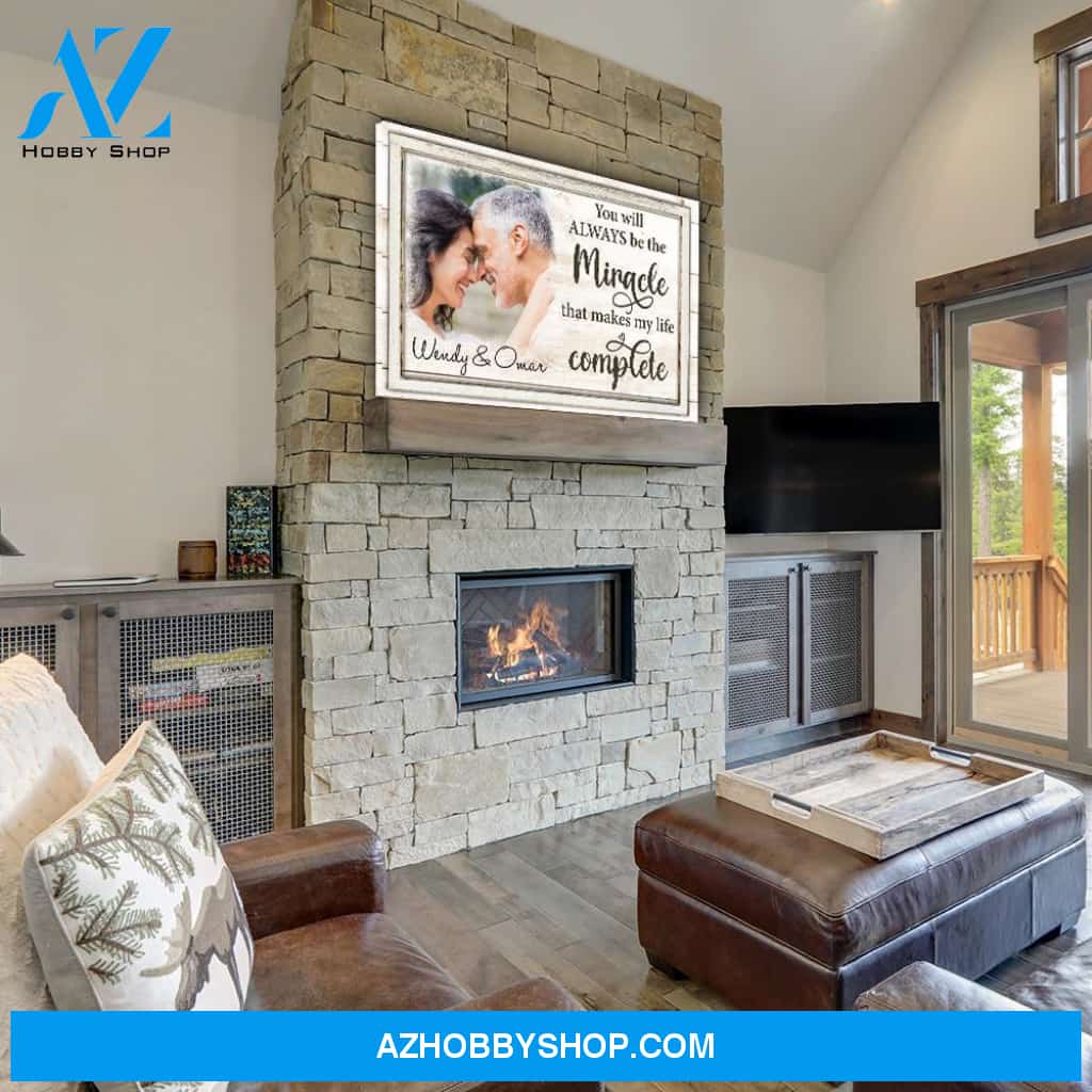 Makes My Life Complete - Personalized Custom Photo Canvas