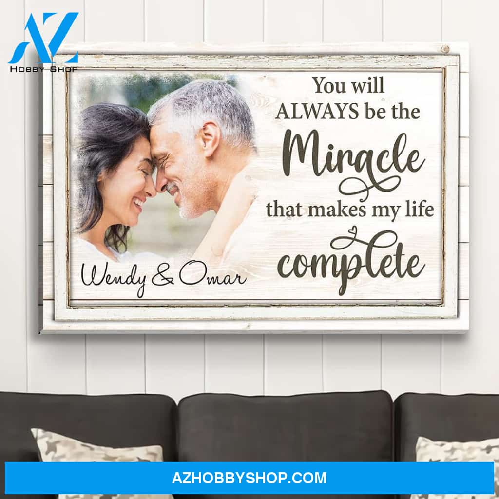 Makes My Life Complete - Personalized Custom Photo Canvas