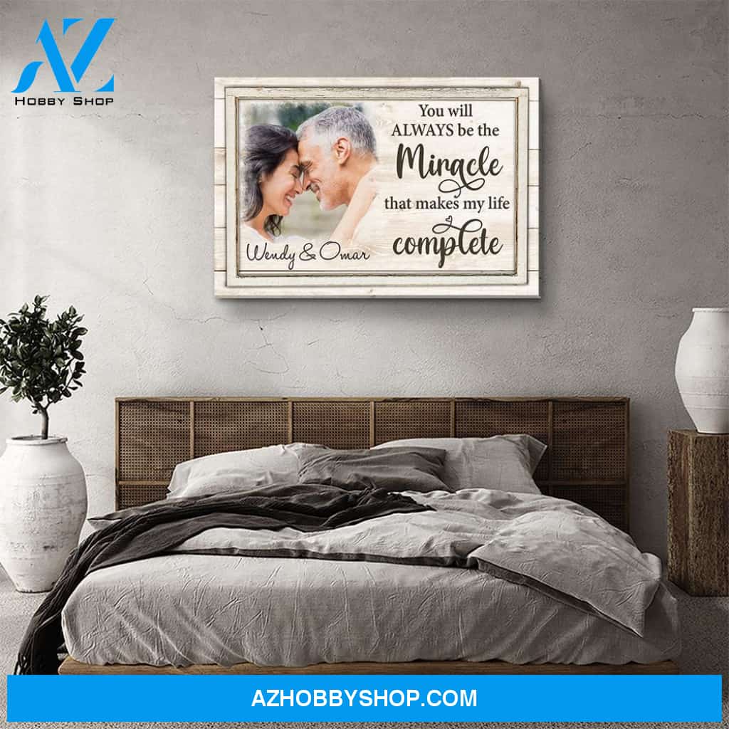Makes My Life Complete - Personalized Custom Photo Canvas
