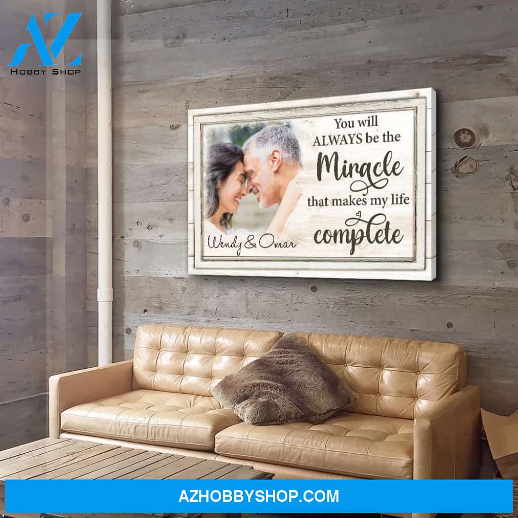 Makes My Life Complete - Personalized Custom Photo Canvas
