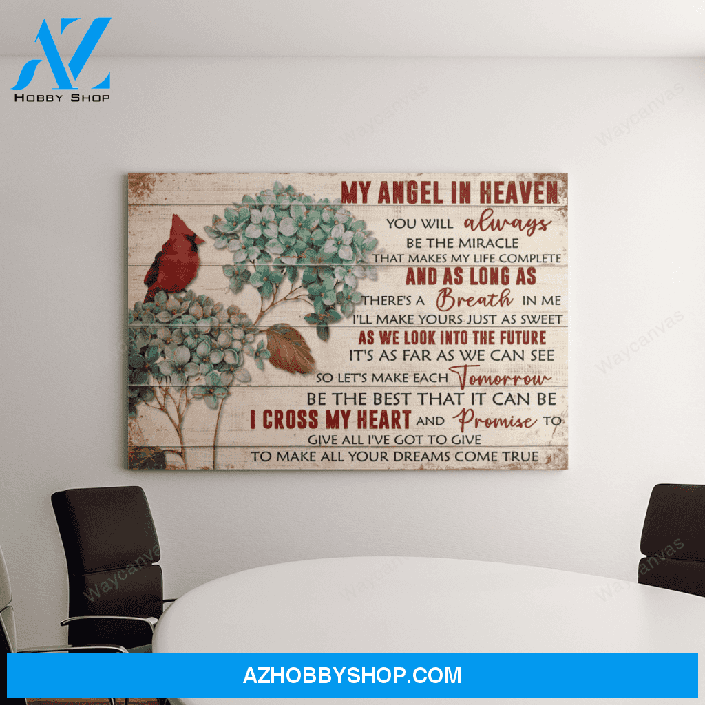 My angel in heaven - You'll always be the miracle - Heaven Landscape Canvas Prints - Wall Art