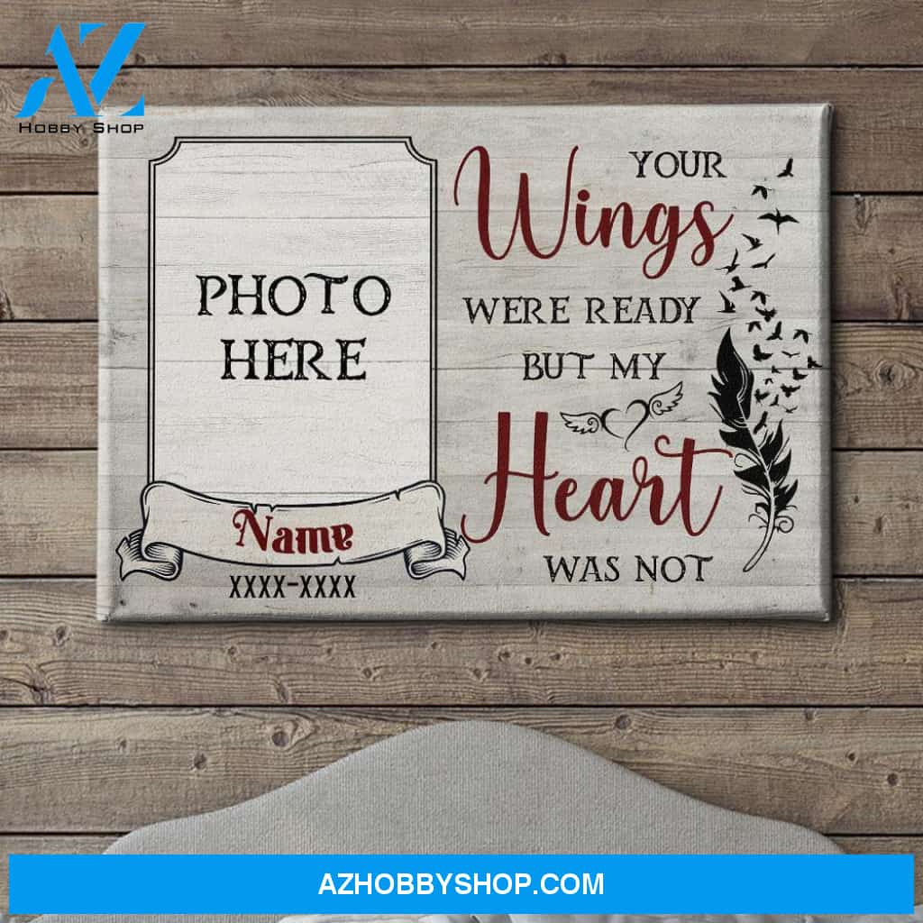 My Heart Was Not - Personalized Custom Photo Canvas