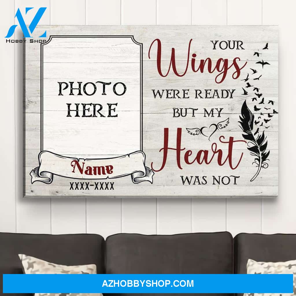 My Heart Was Not - Personalized Custom Photo Canvas
