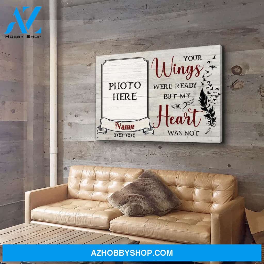 My Heart Was Not - Personalized Custom Photo Canvas