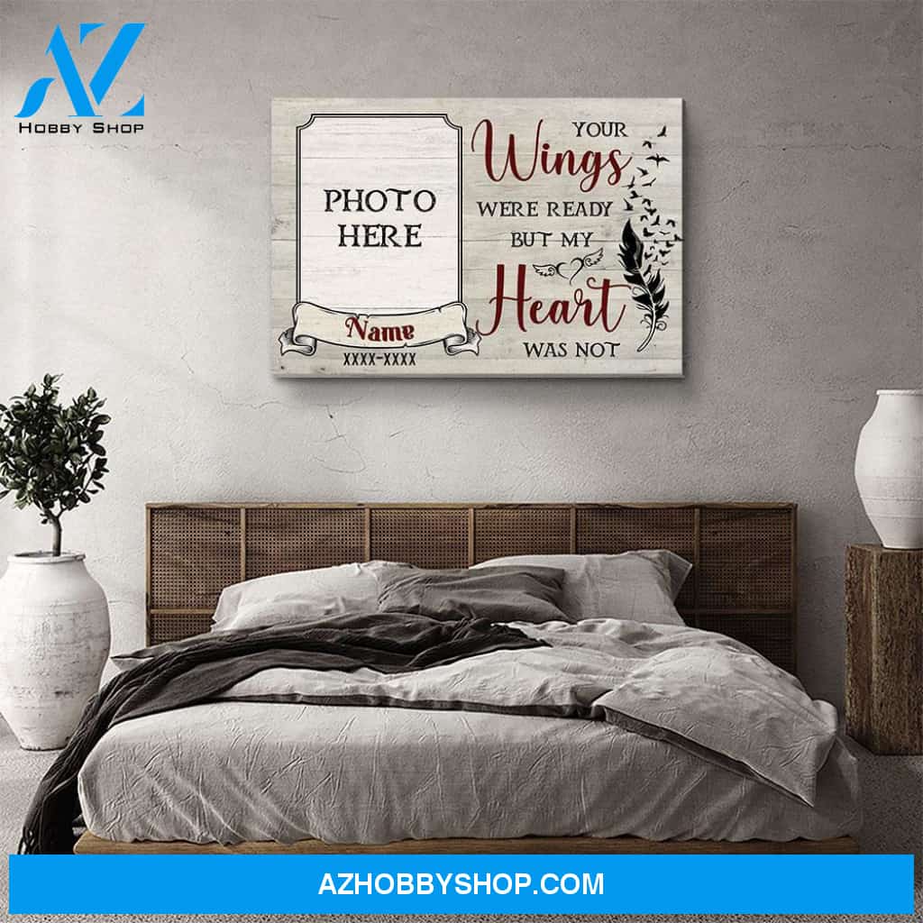 My Heart Was Not - Personalized Custom Photo Canvas