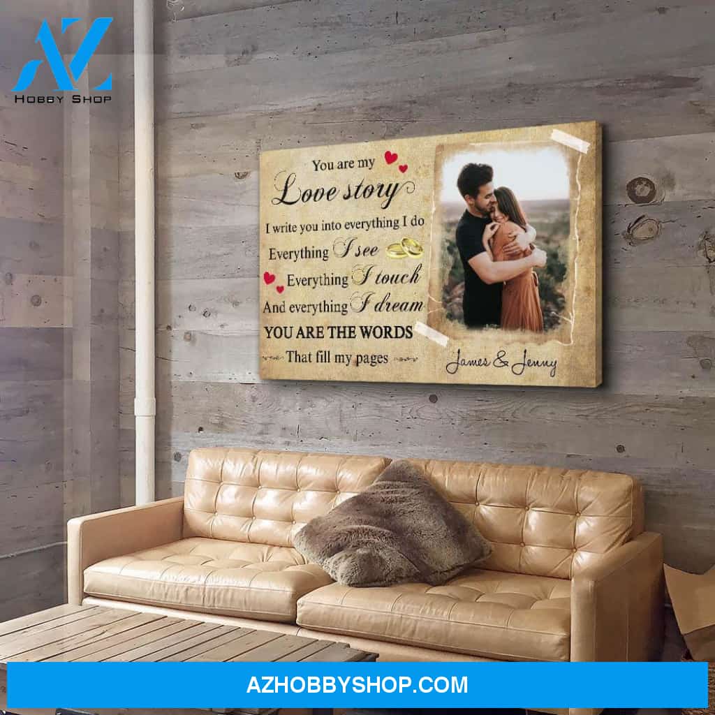 My Love Story - Personalized Custom Photo Canvas