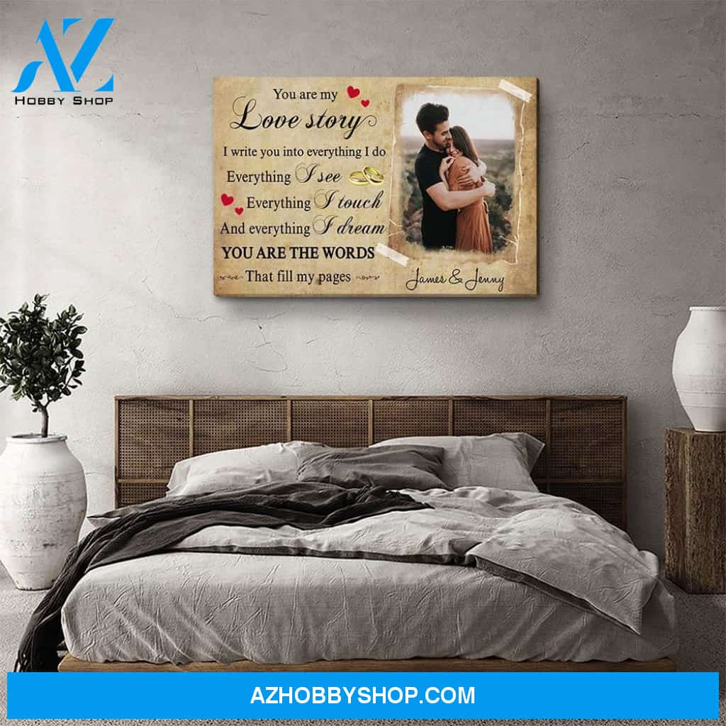 My Love Story - Personalized Custom Photo Canvas