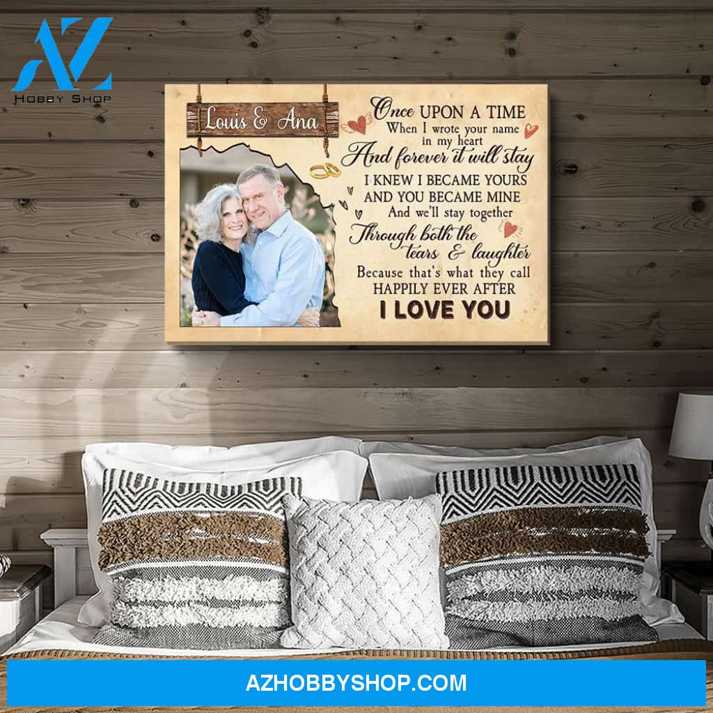 Once Upon A Time - Personalized Custom Photo Canvas