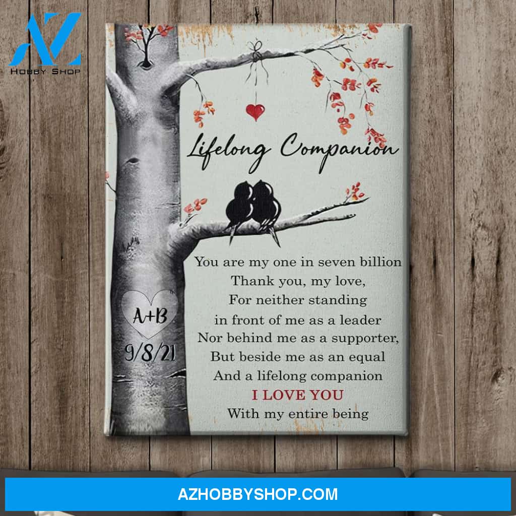 One In Seven Billion - Personalized Custom Name Canvas